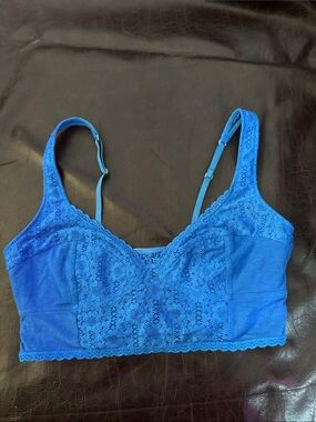 Gilly Hicks Royal Blue Lace Bralette